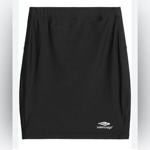 Balenciaga 3D Sports Icon tracksuit skirt BLACK size 38